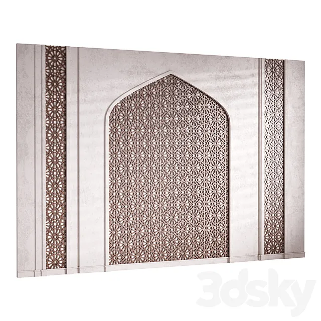 Decorative Wall panel 60 3ds Max