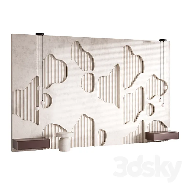 Decorative Wall panel 65 3ds Max