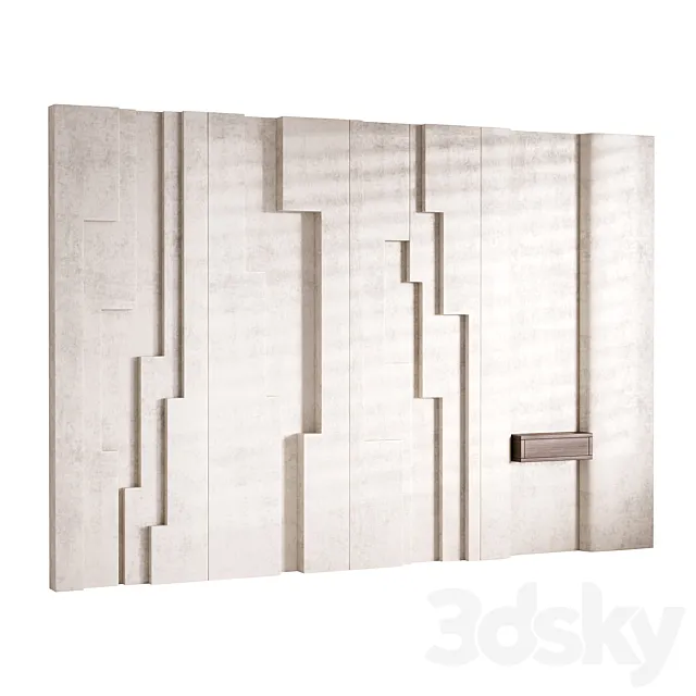 Decorative Wall panel 70 3ds Max