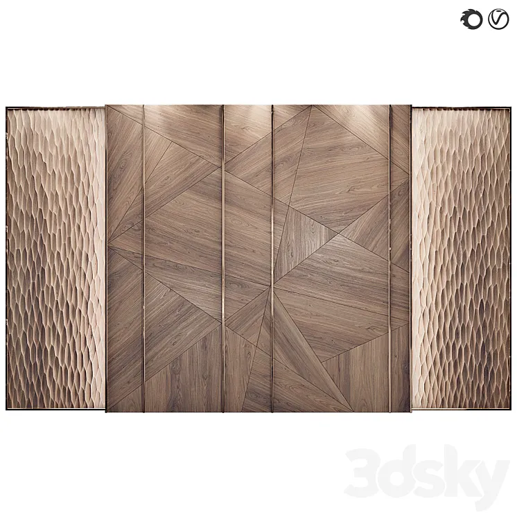 Decorative wall panel 85 3DS Max