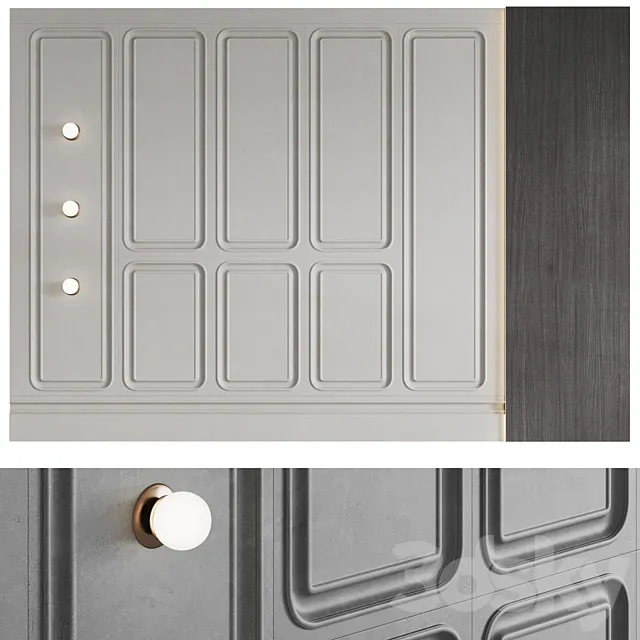 Decorative wall panel №11 3ds Max