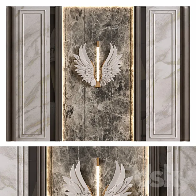 Decorative wall panel №74 3ds Max