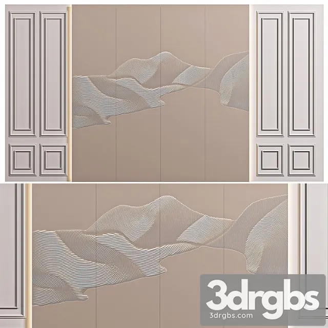 Decorative Wall Panel For Interior 1 3dsmax Download