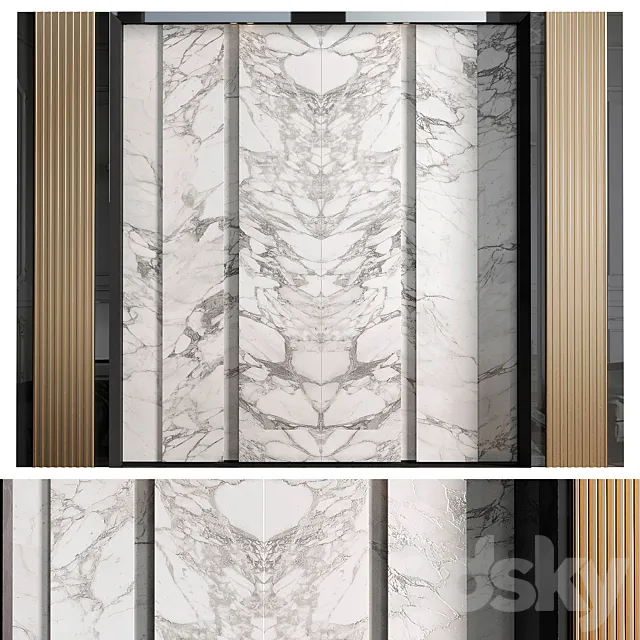 Decorative wall panel for interior 81 3dsMax Model