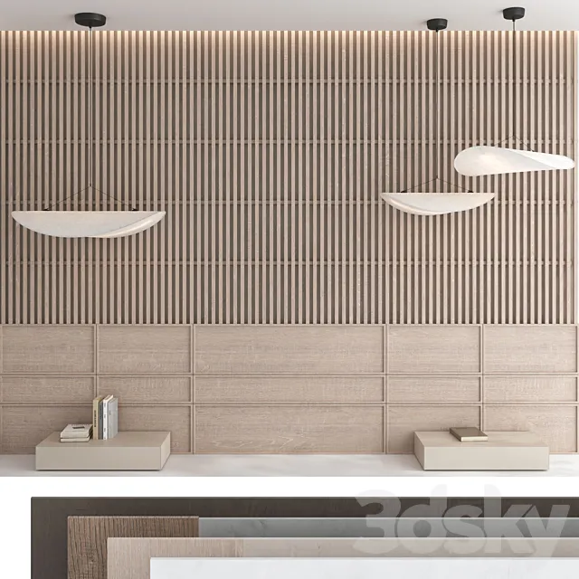 Decorative wall panel set 81 3ds Max