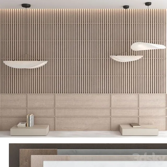 Decorative wall panel set 81 3dsMax Model