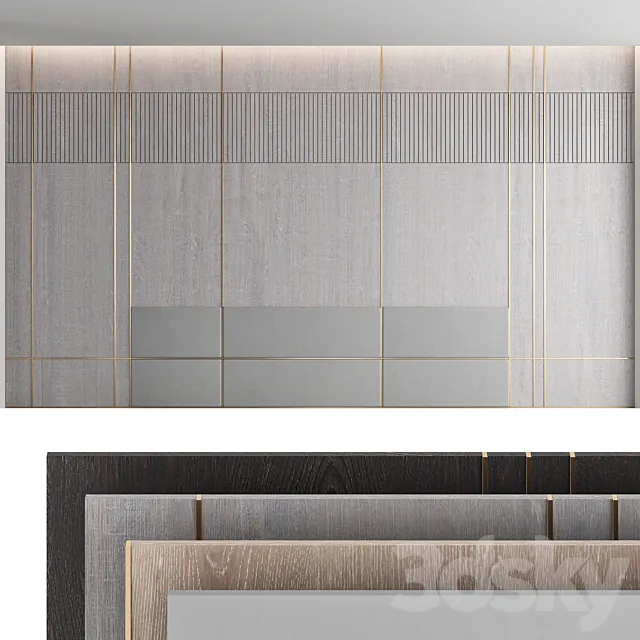 Decorative wall panel_set 22 3ds Max
