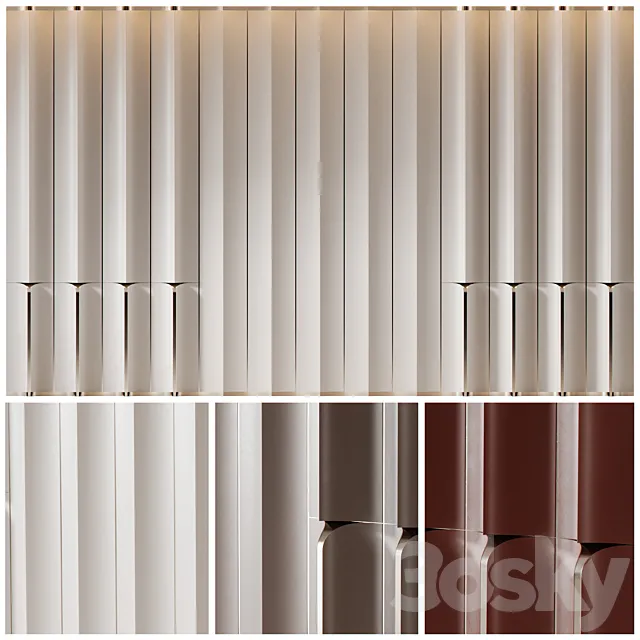Decorative wall panels #1 3ds Max