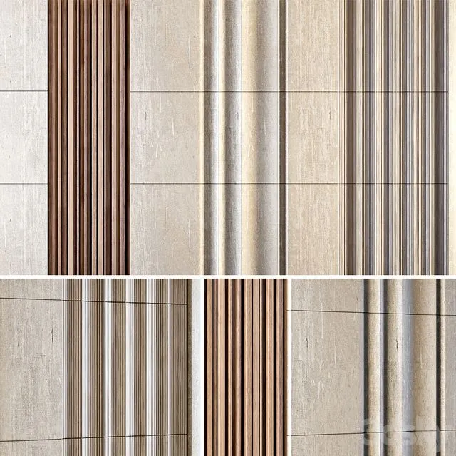 decorative wall02 3dsMax Model