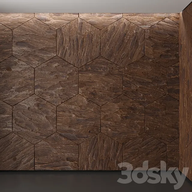 decorative wood panels 2 3ds Max