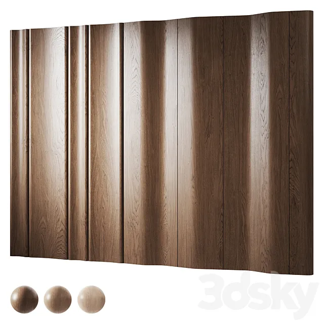 Decorative wood panels 7 3ds Max