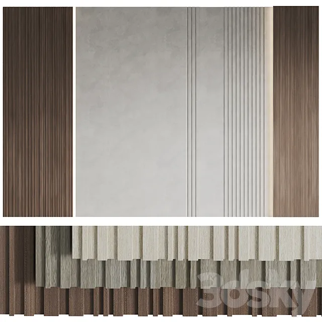 Decorative Wood Wall Panels 3ds Max