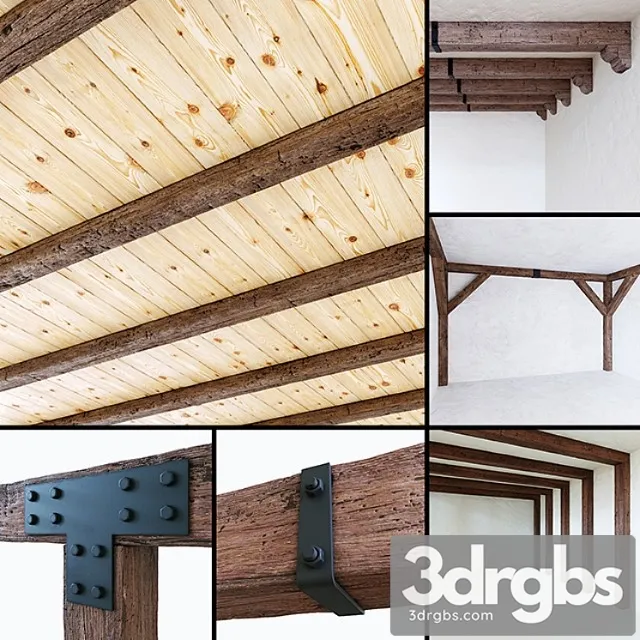 Decorative wooden beams 3dsmax Download
