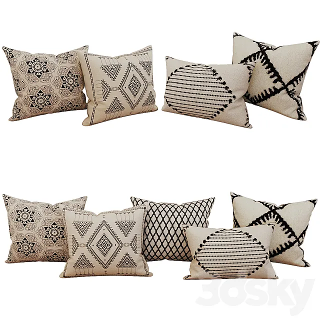 Decorative_set_pillow_38 3ds Max