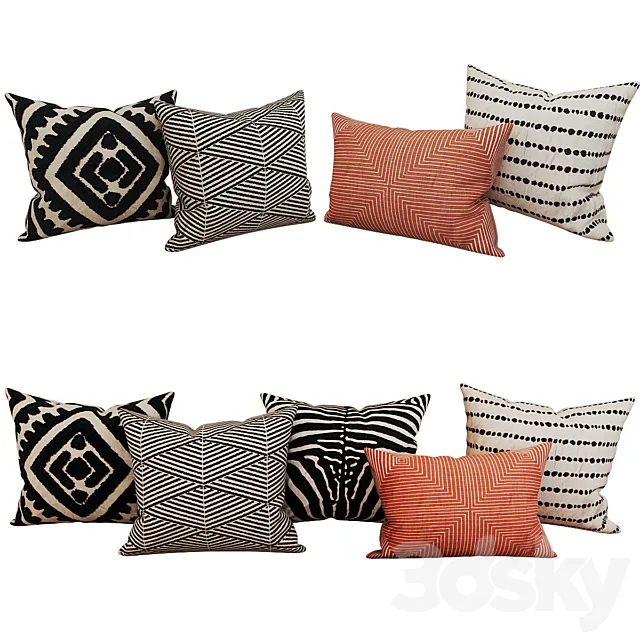 Decorative_set_pillow_41 3ds Max