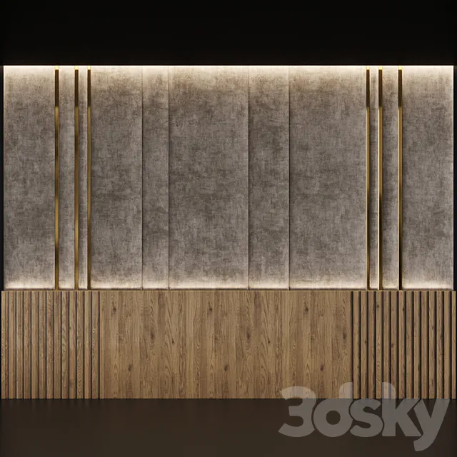 Decotarive Wall panel 010 3DS Max Model