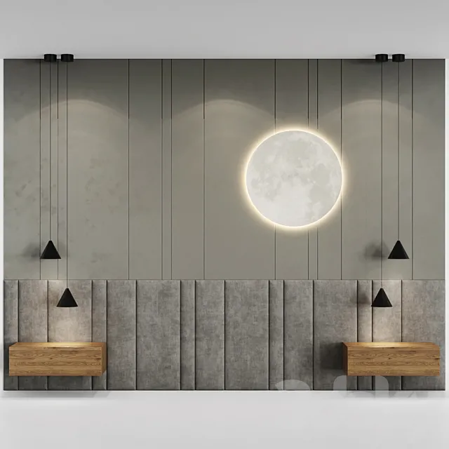 Decotarive Wall panel 017 3ds Max