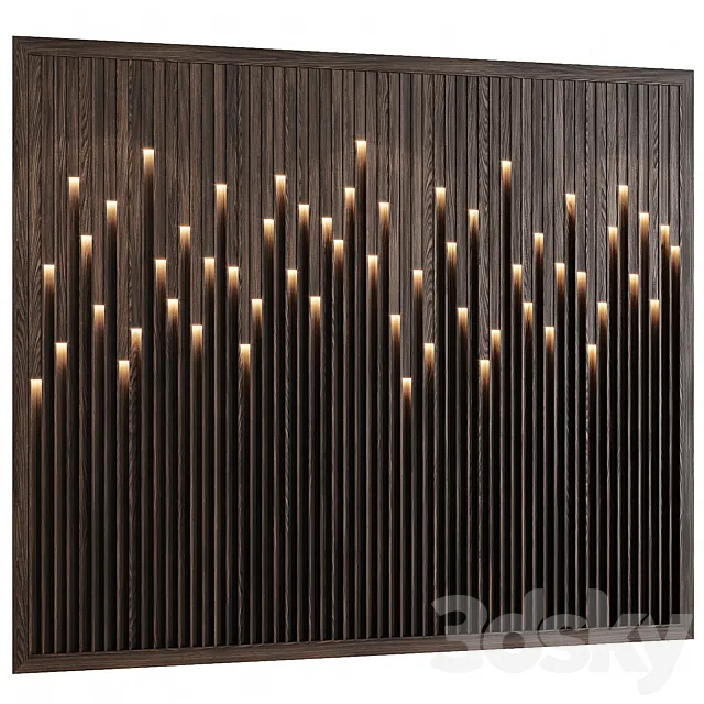 Decotarive wall panel 083 3ds Max