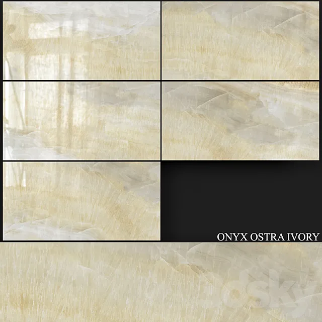 Decovita Onyx Ostra Ivory 600×1200 3DS Max Model