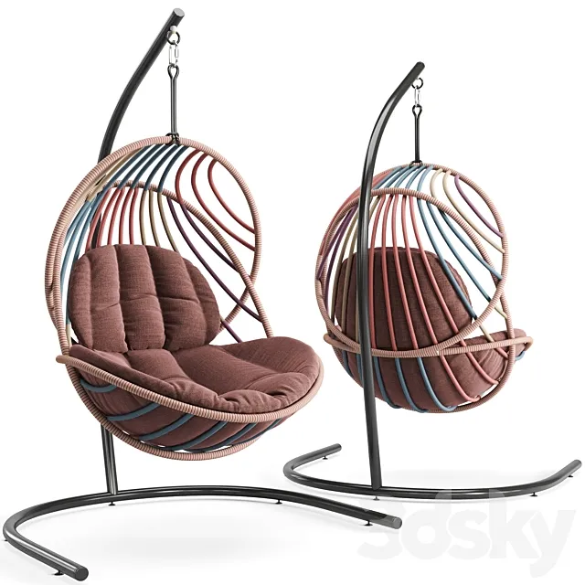 Dedon Hanging Lounge Chair Kida 3DSMax File