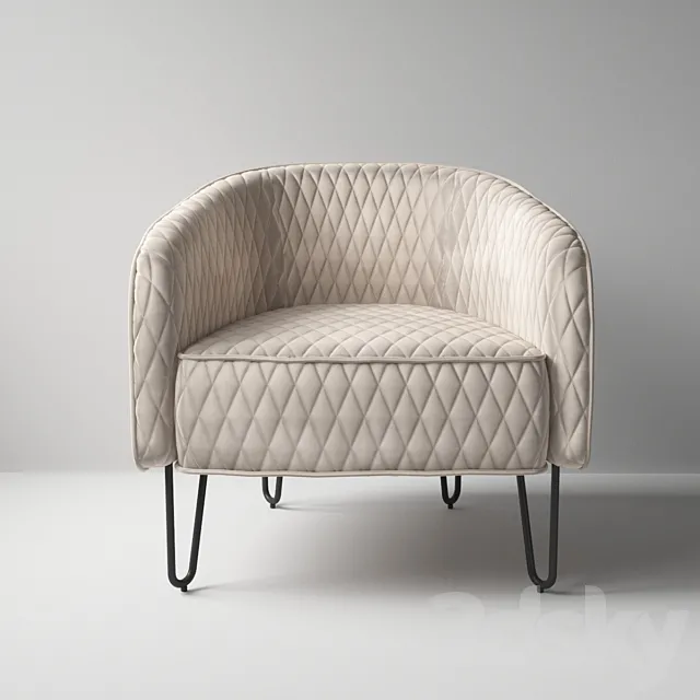 Deep house Strasburg Armchair 3ds Max