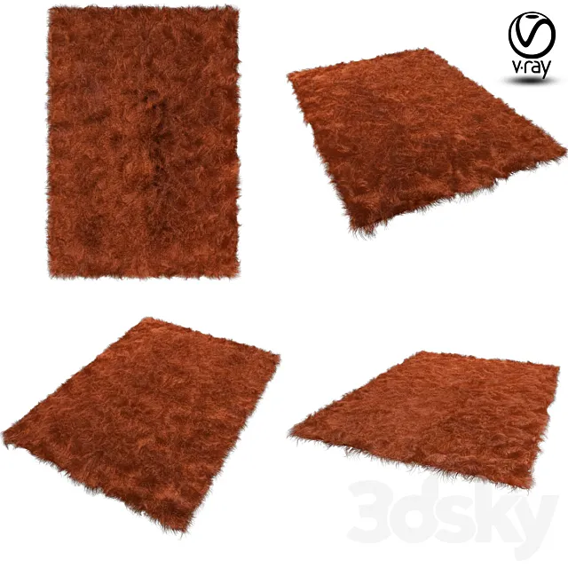 Deep-piled carpet 3ds Max