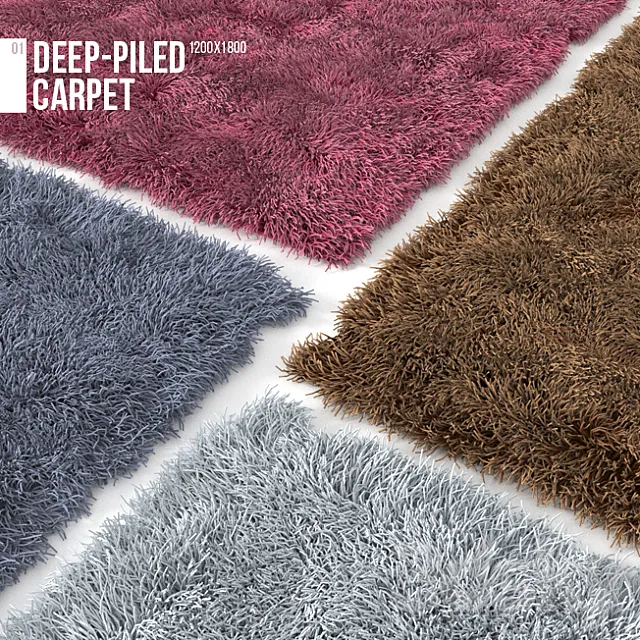 Deep-piled carpet 3DSMax File