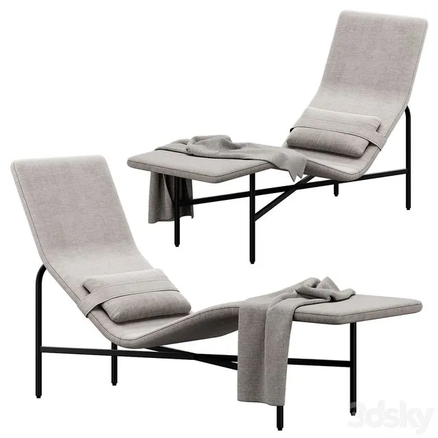 Deep Thoughts Chaise by bludot 3dsMax Model