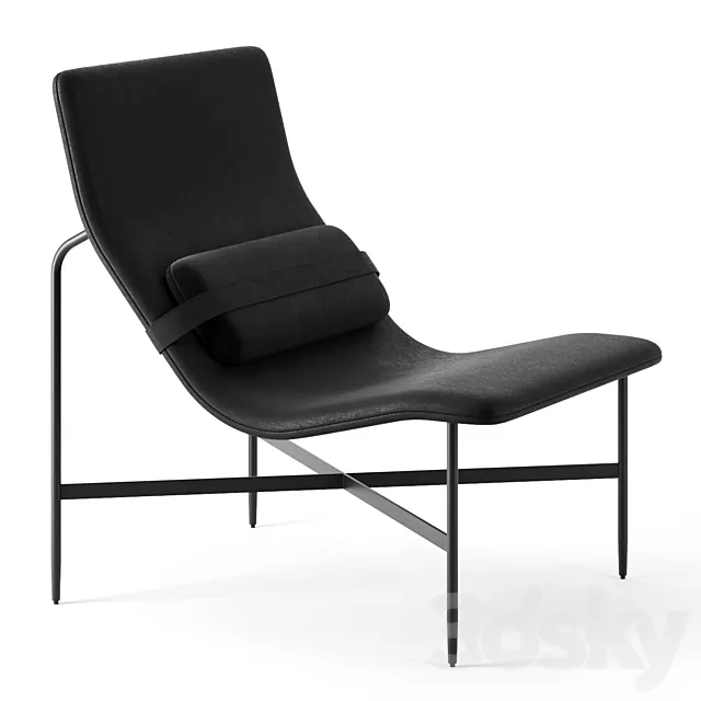 Deep Thoughts Leather Lounge Chair by Blu Dot 3ds Max