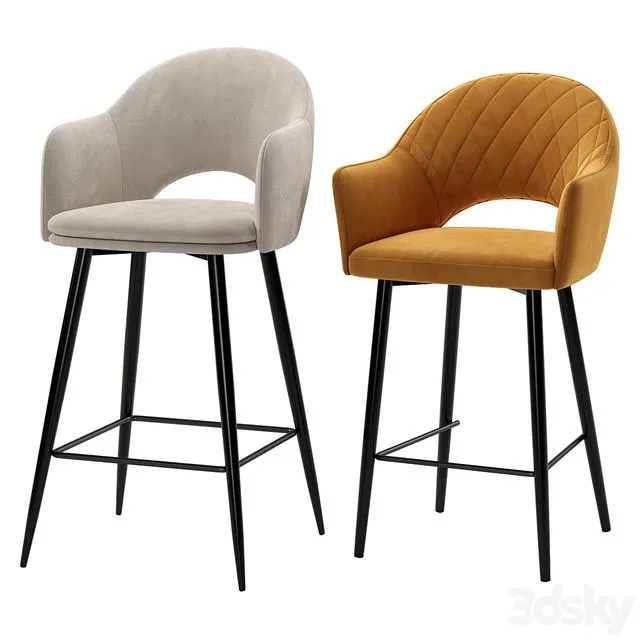 Deephouse. Bar stool Maghreb Bellagio 3dsMax Model