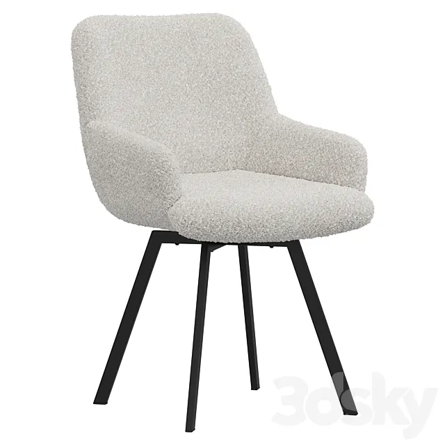 Deephouse Chair Aviano swivel white 3ds Max