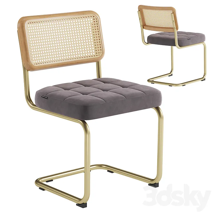 Deephouse chair Lyon 3DS Max Model