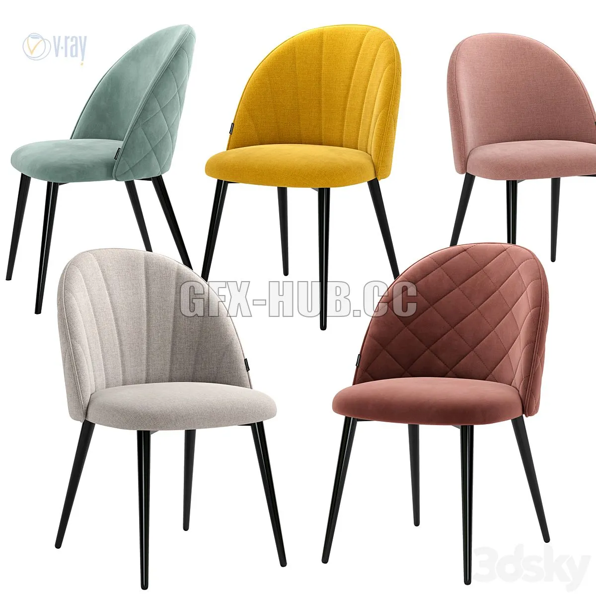 Deephouse Chair Paris 3dsMax Model