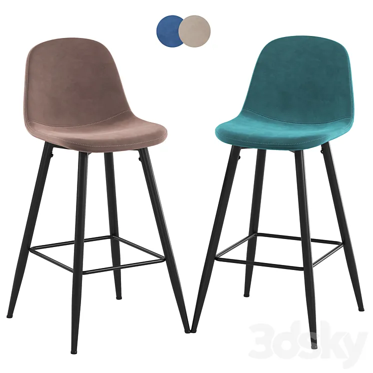 Deephouse Copenhagen barstool 3DS Max
