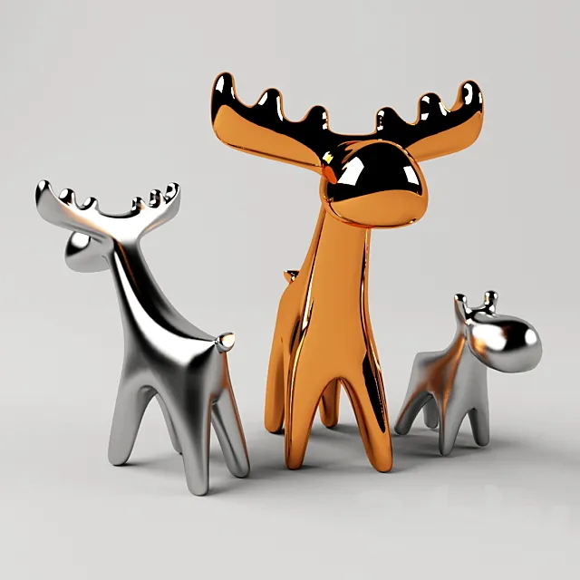 Deer. Ceramic decor 3DS Max Model