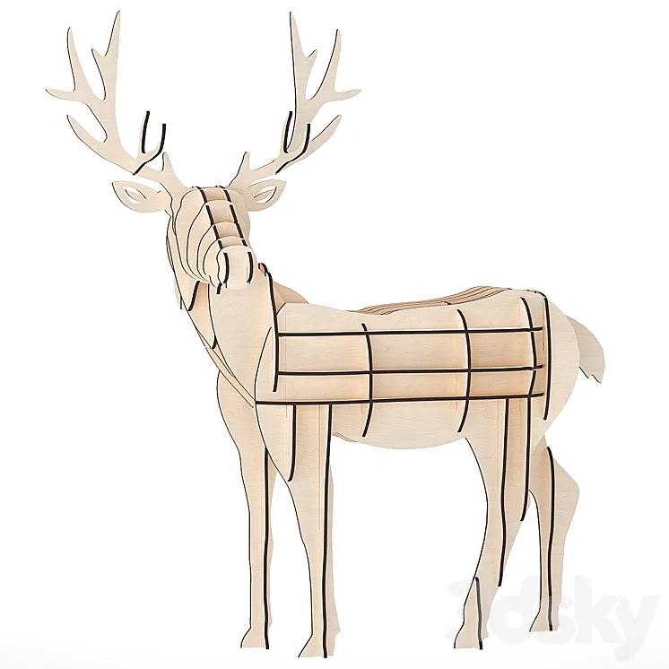 Deer parametric 3DS Max