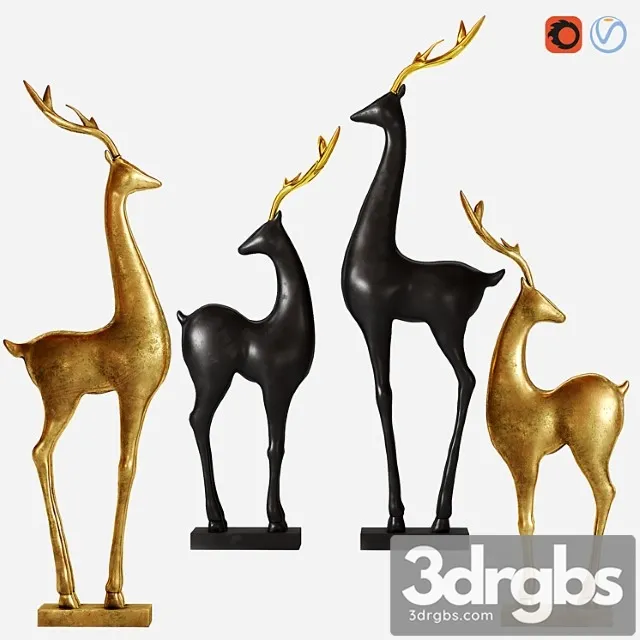 Deer Statue 3dsmax Download
