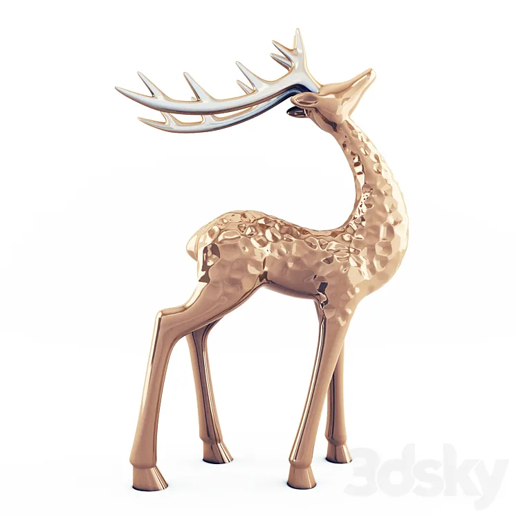 Deer statuette 3DS Max
