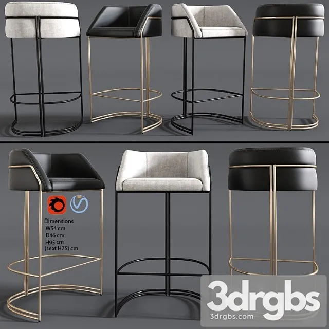 Deja Vu Bar Stool Giopagani 2 3dsmax Download
