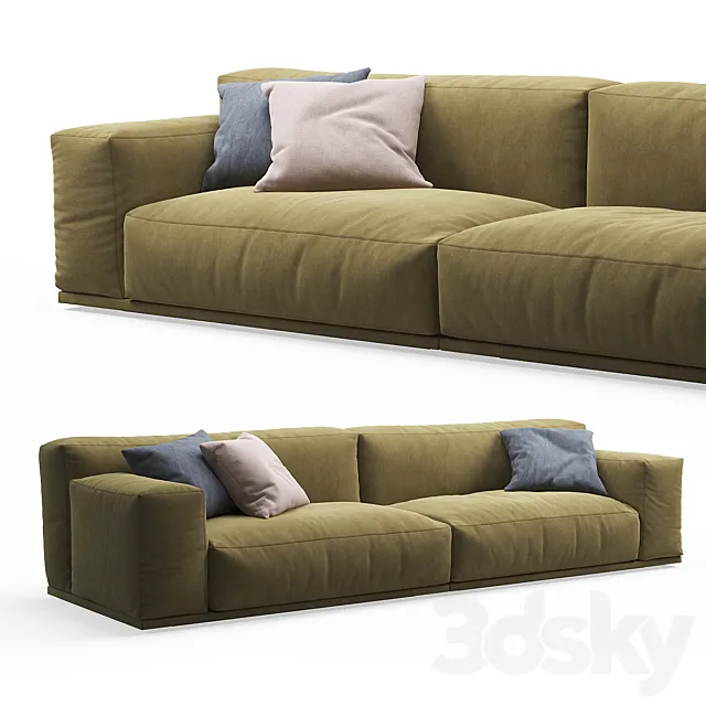 Delano 2-seater Sofa PIANCA 3DS Max Model