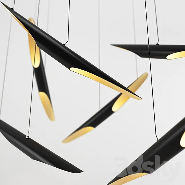 delightful clotrane pendant light 3DS Max Model