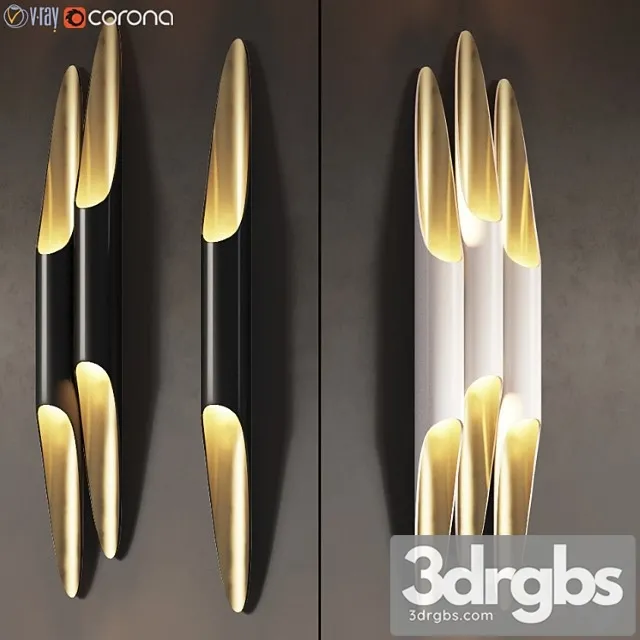 Delightfull coltrane wall sconce – 3 types 3dsmax Download