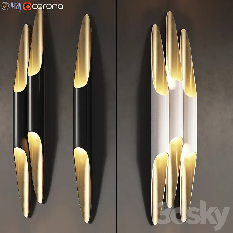 Delightfull Coltrane Wall Sconce – 3 Types 3DS Max