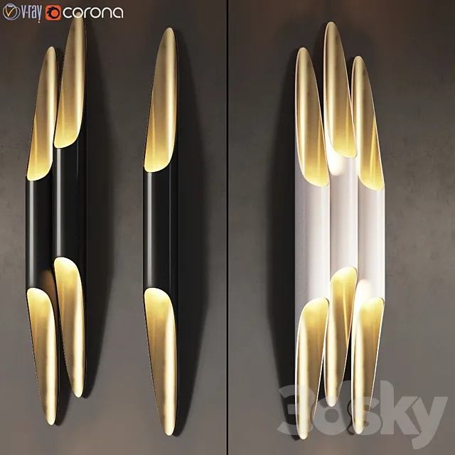 Delightfull Coltrane Wall Sconce – 3 Types 3DSMax File