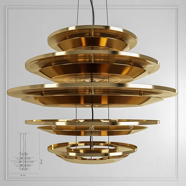 Delightfull HENDRIX chandelier 3DS Max Model