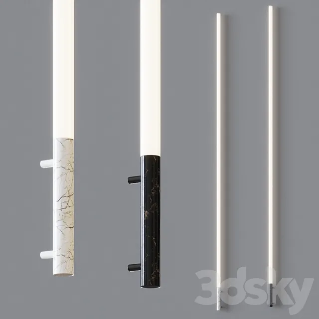 Della – Marble thin Wall sconce 3ds Max