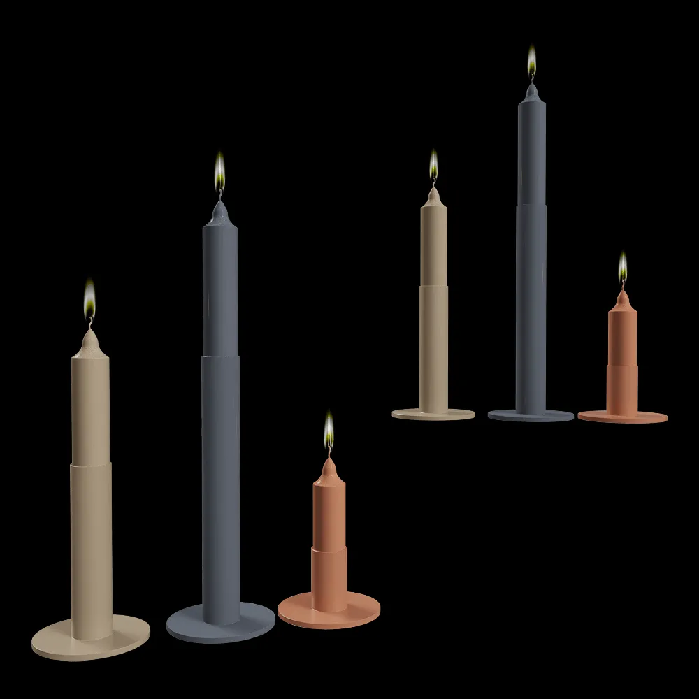 Delo – Candleholder Fire One 3ds Max