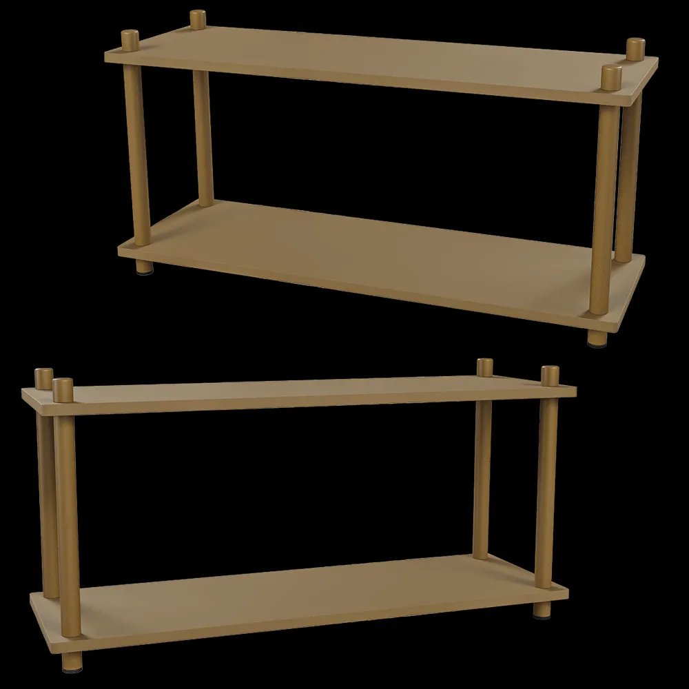 Delo – Rack with 2 shelves small Prost 3ds Max