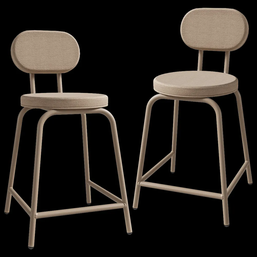 Delo – Semi-barstool with back Tru 3ds Max