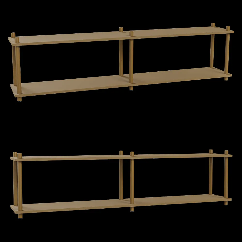 Delo – Two tier shelving unit Prost 3ds Max